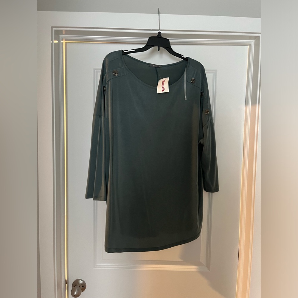 Green casual shirt- 2X